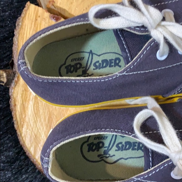 Sperry TopSider 75th Anniversary Boys Navy Sneaker - Picture 4 of 8